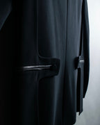 "Alexander wang"Leather piping tailored jacket with back fastening design