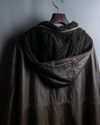 "SYLVIE SCHIMMEL" Special touch leather zip hood jacket