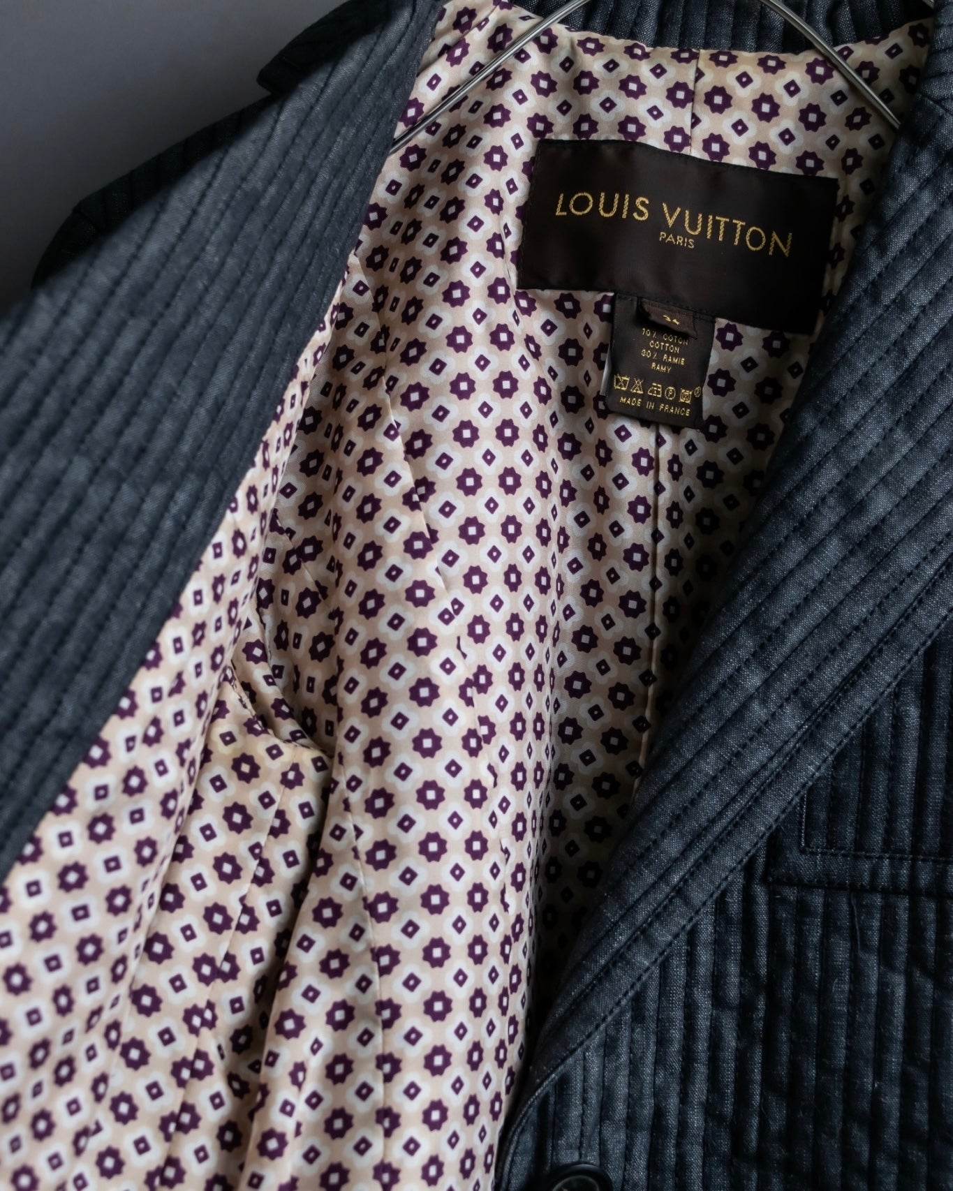 "LOUIS VUITTON "Cotton corduroy single tailored jacket