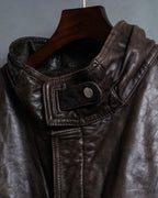 "VALENTINO" Vintage leather blouson