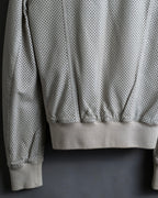 "Dolce & Gabbana" Leather mesh off-white blouson