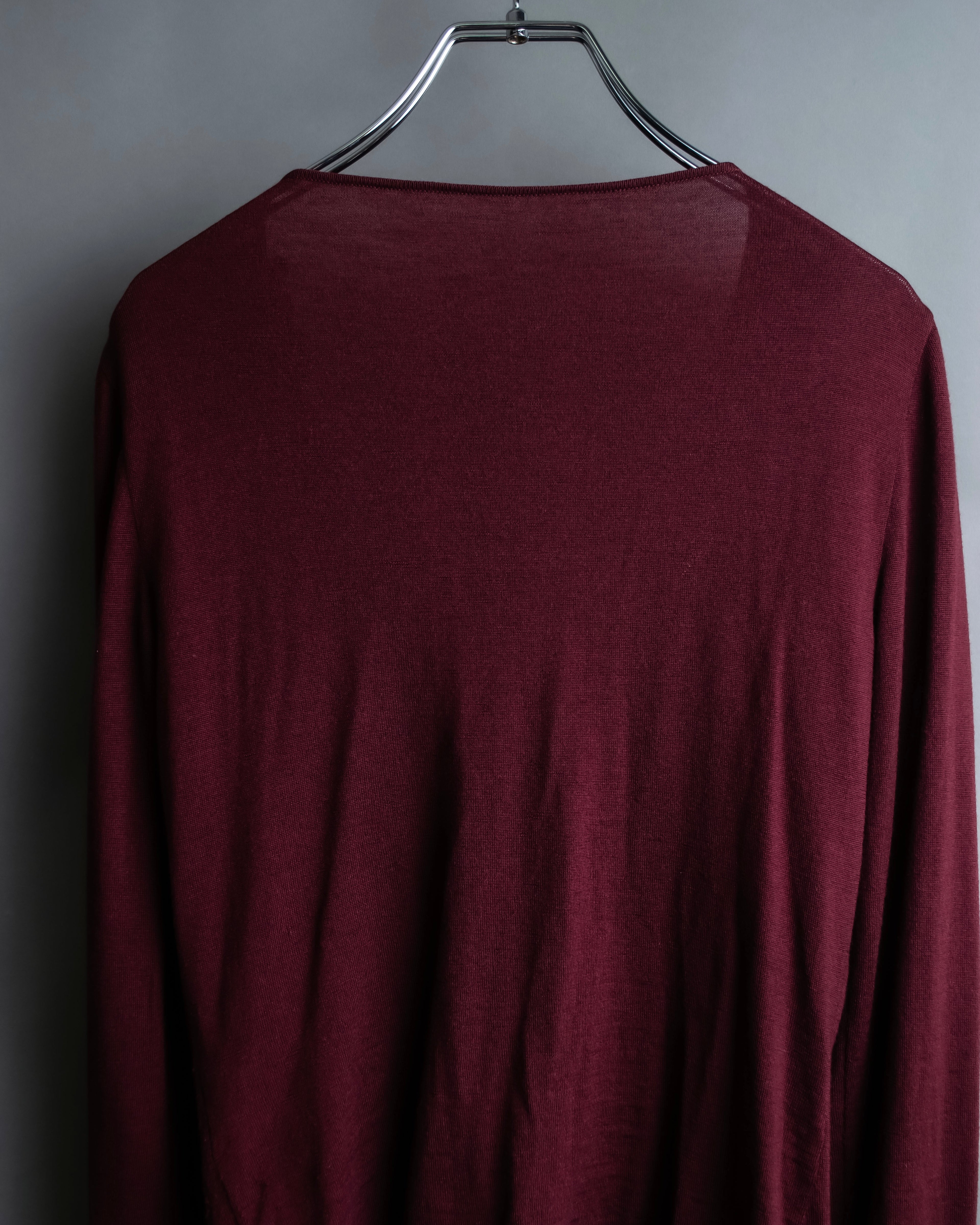 "VALENTINO" Virgin wool ruffled flower design cardigan