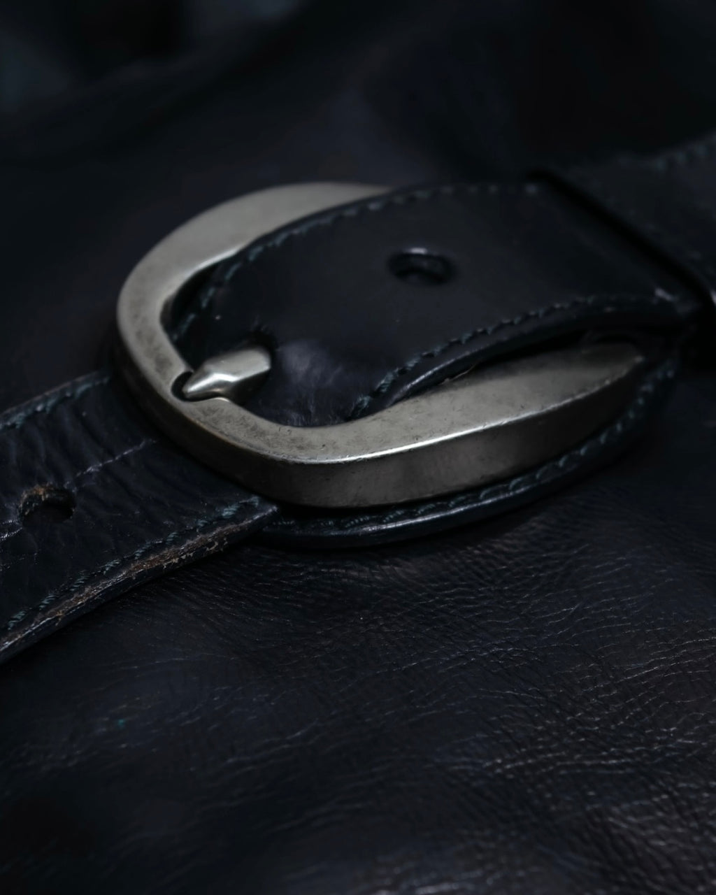 "YSL" Leather belt detail shoulder bag