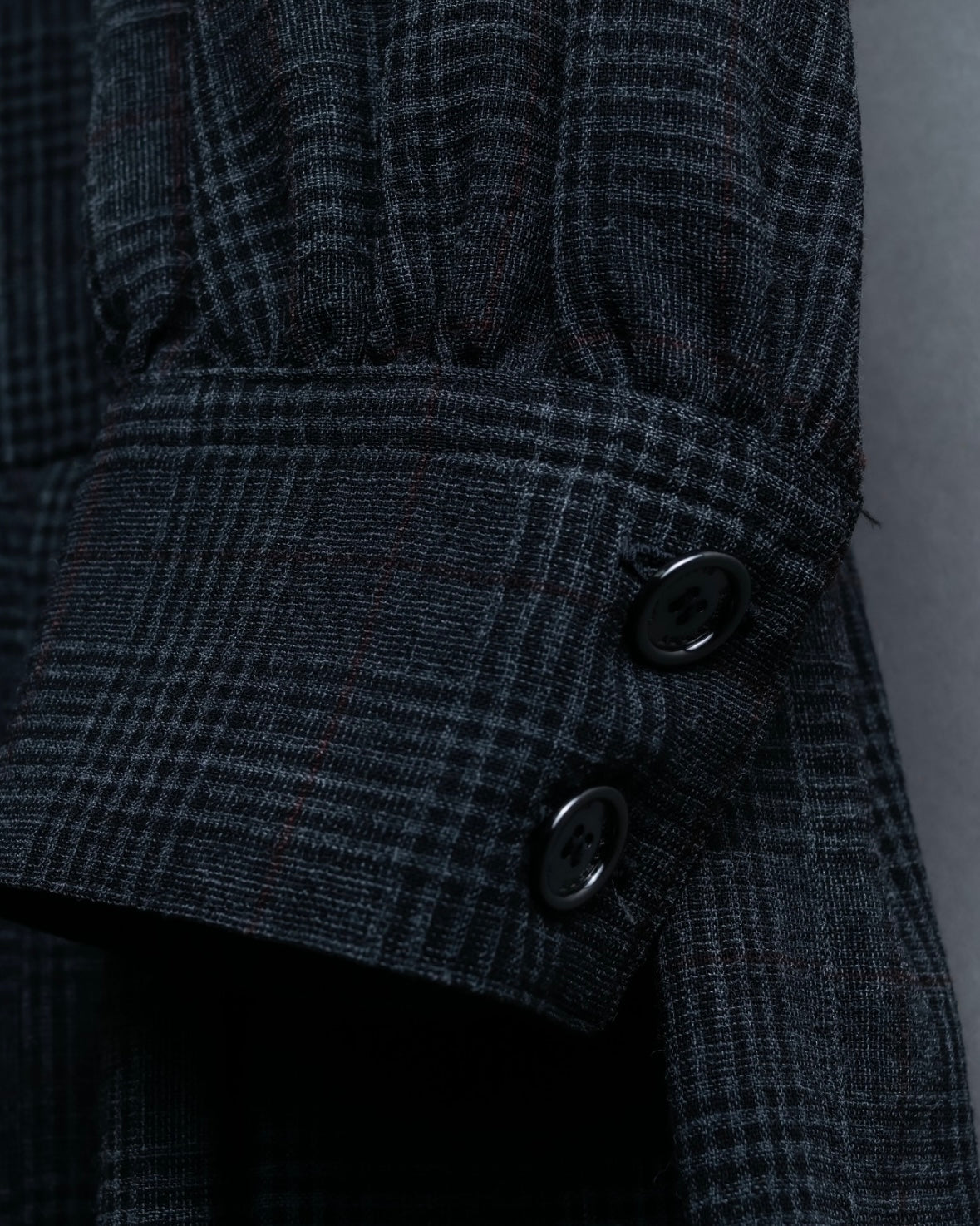 “Burberry Black Label” Trench coat designed long check shirts