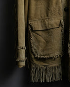 Vintage suede fringe jacket