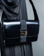 "Salvatore Ferragamo" enamel shoulder bag