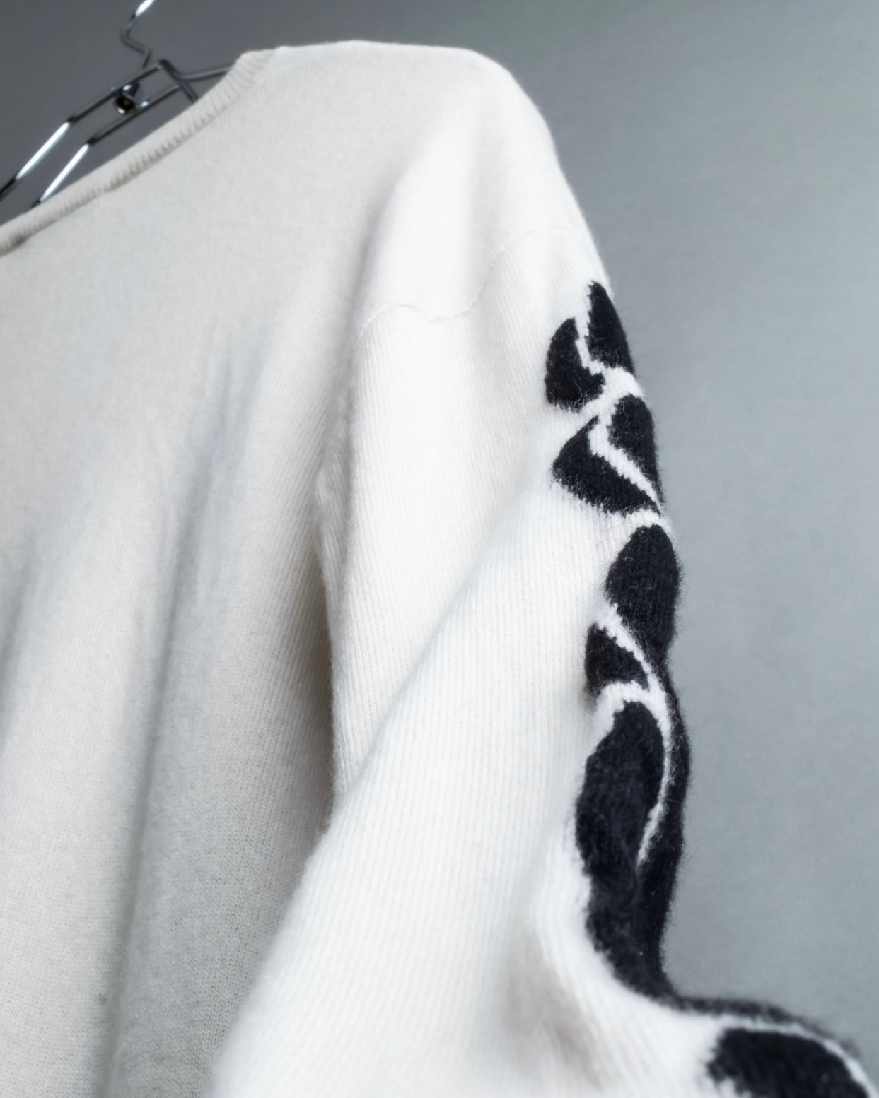 "BOTTEGA VENETA" art pattern cashmere 100% knit