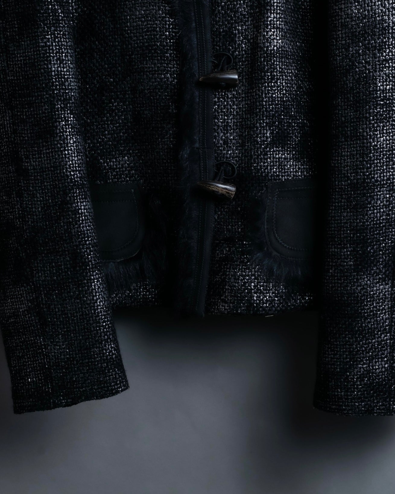 "PRADA" sheep fur wool duffel jacket