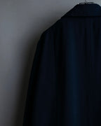 Vintage super long dark blue trench coat