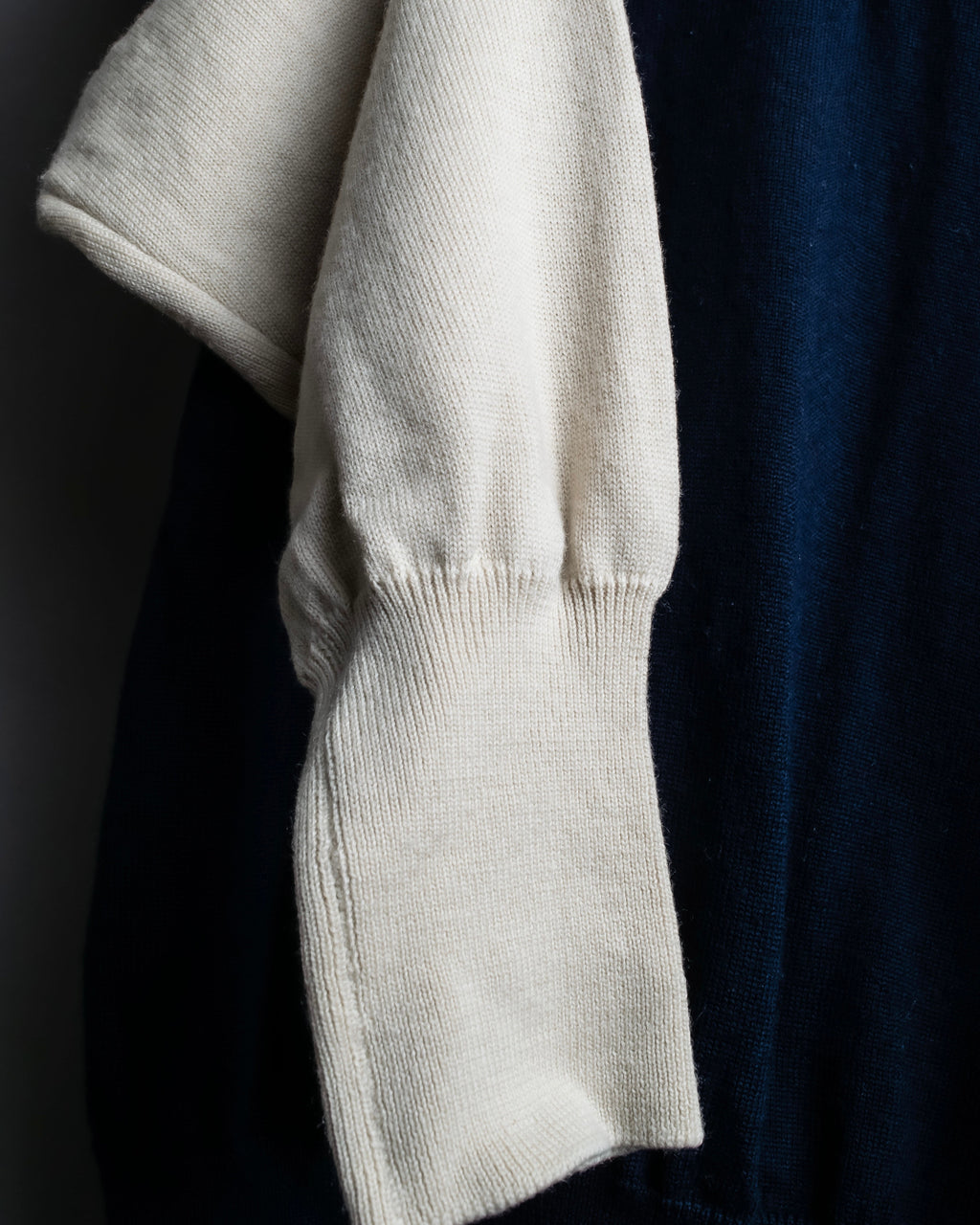 “Christian Dior” CD designed bicolor knit polo