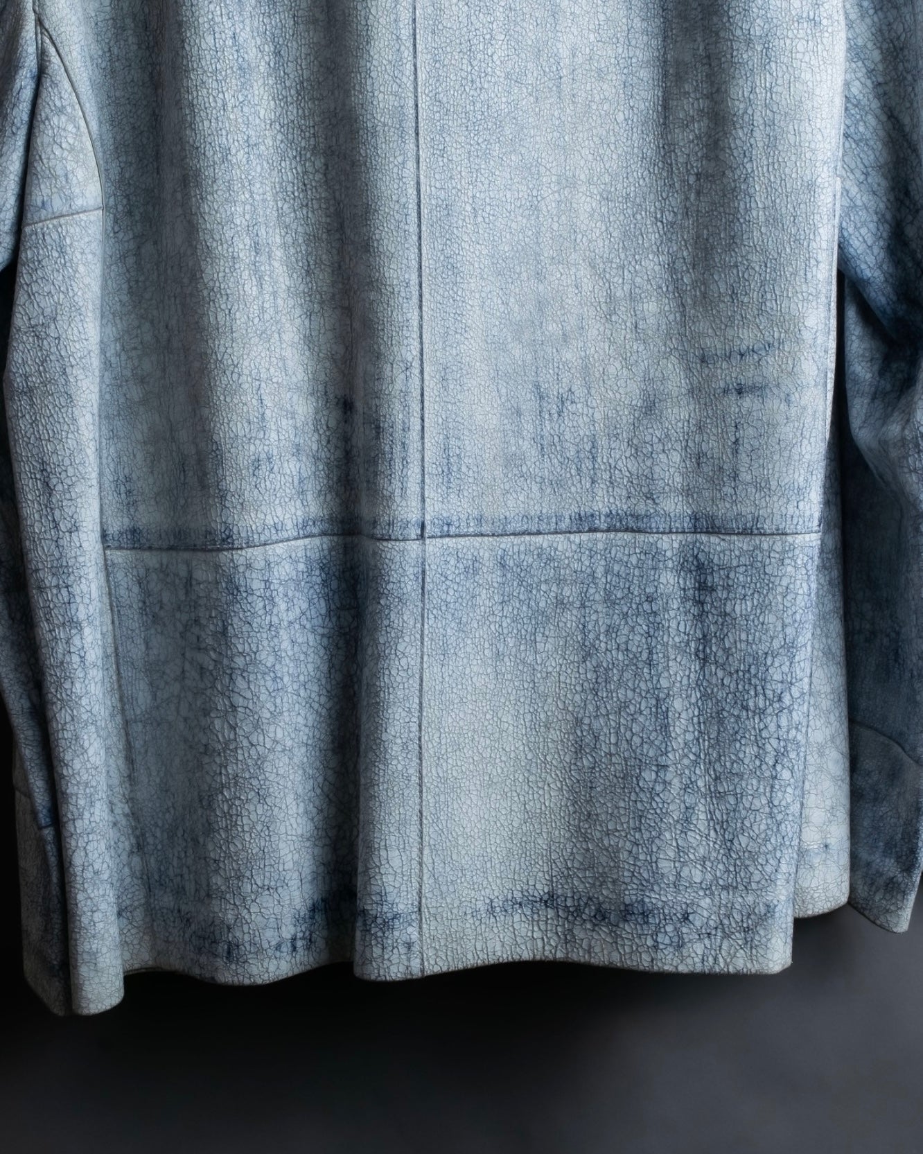 "CRISTIANO di THIENE"Crack design white leather jacket