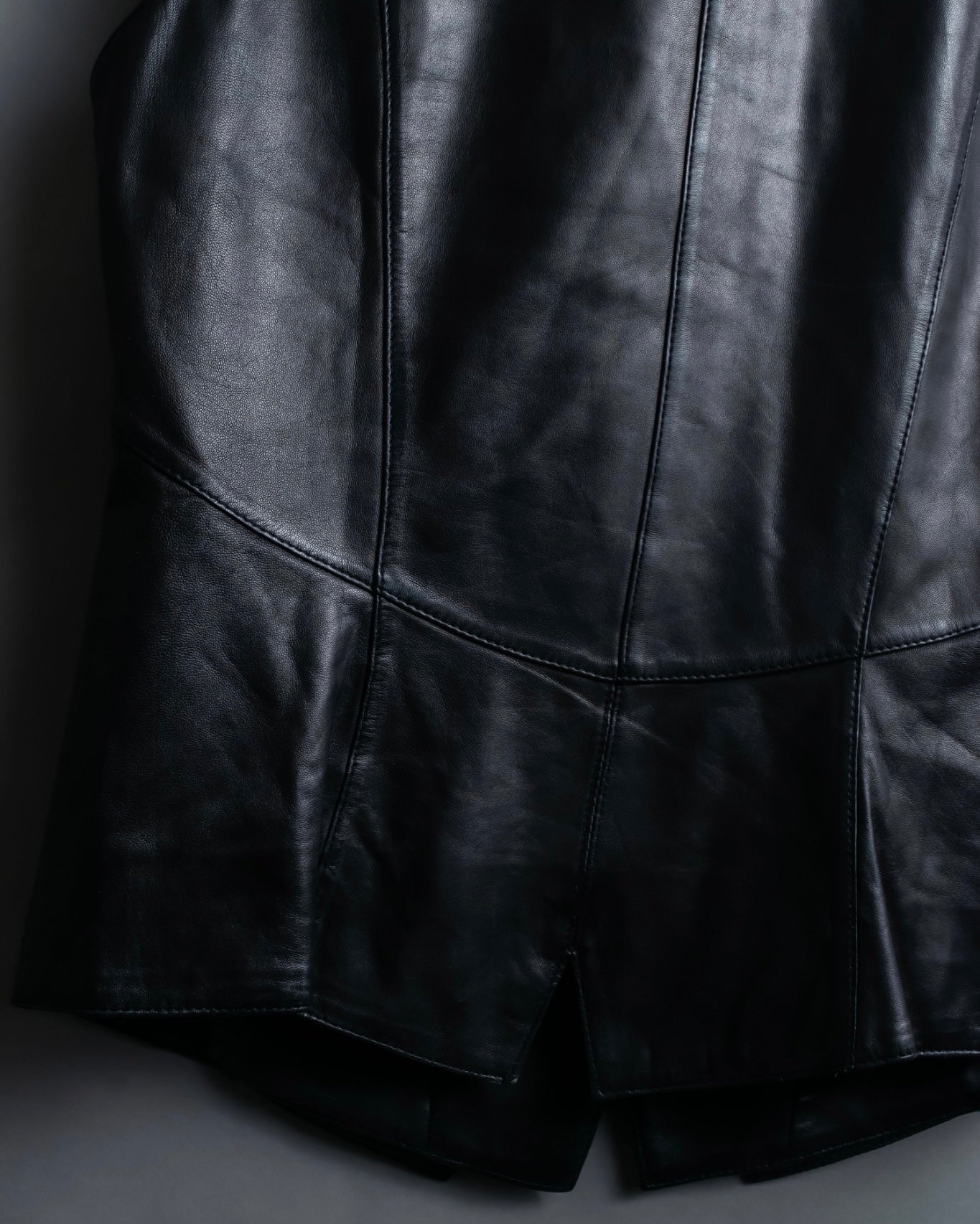 "Hiroko Koshino" Lamb leather layered vest