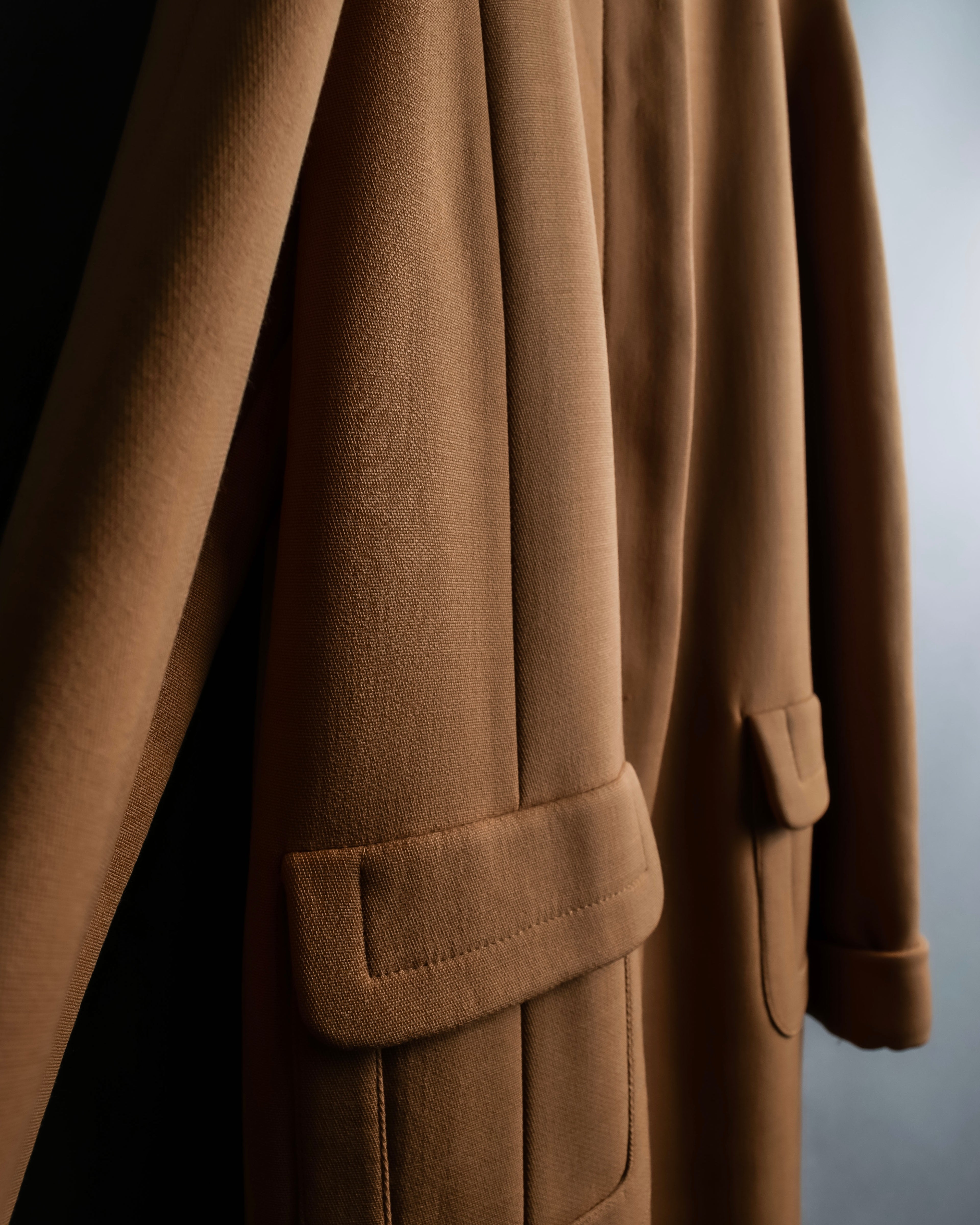 “LOEWE” beautiful cut raglan sleeve Lana wool 100% coat