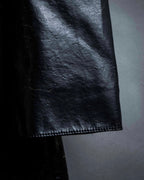 "STEFANO MORTARI" Archive leather crack design jacket