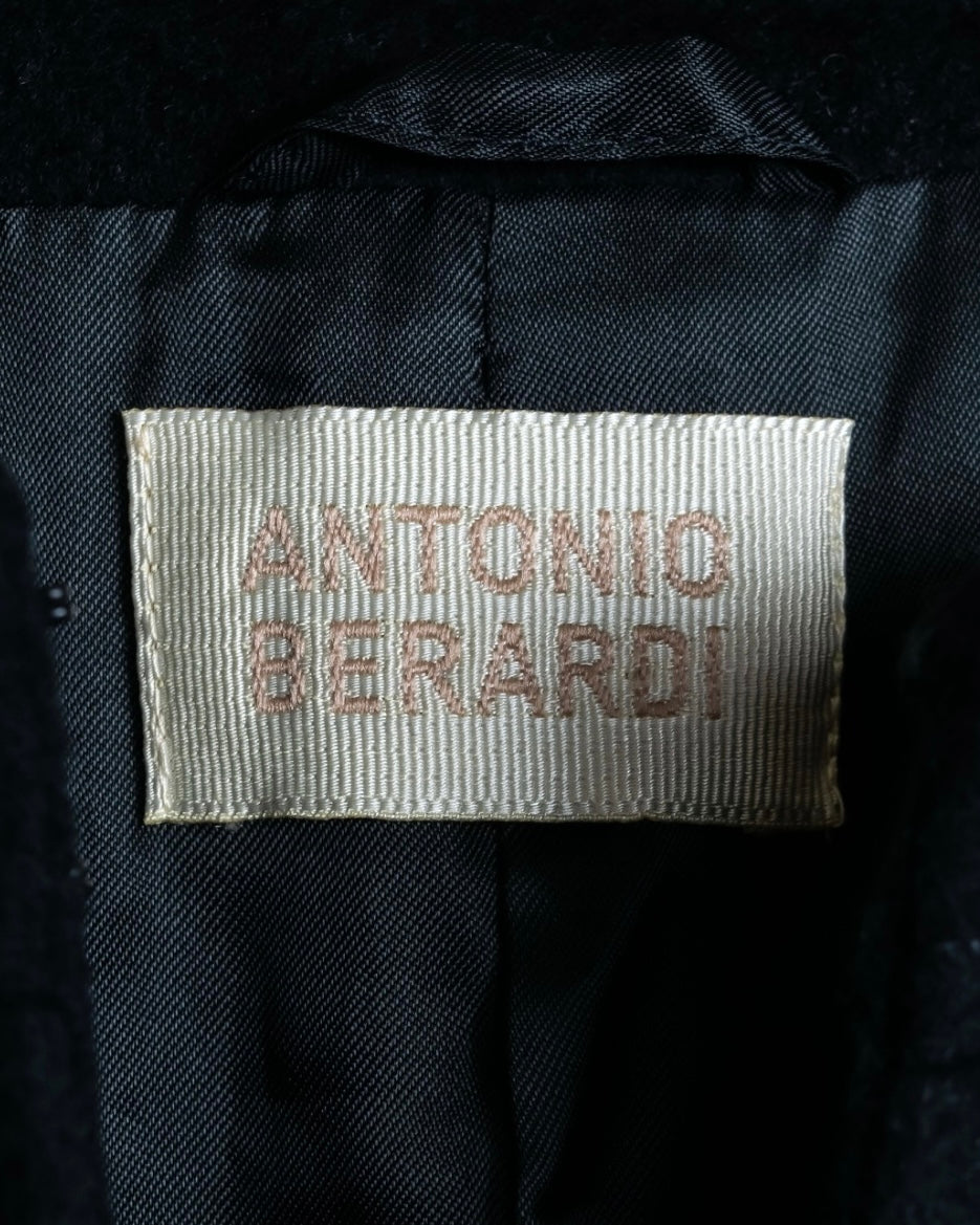 "ANTONIO BERARDI" Super long beautiful kashigora blend coat