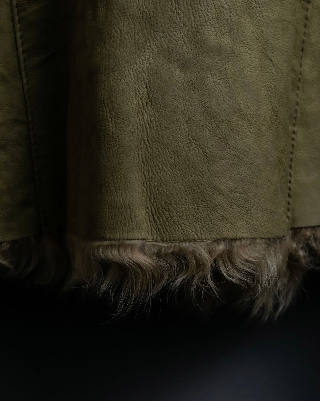 Vintage kargan lamb suede combination jacket