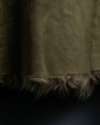 Vintage kargan lamb suede combination jacket