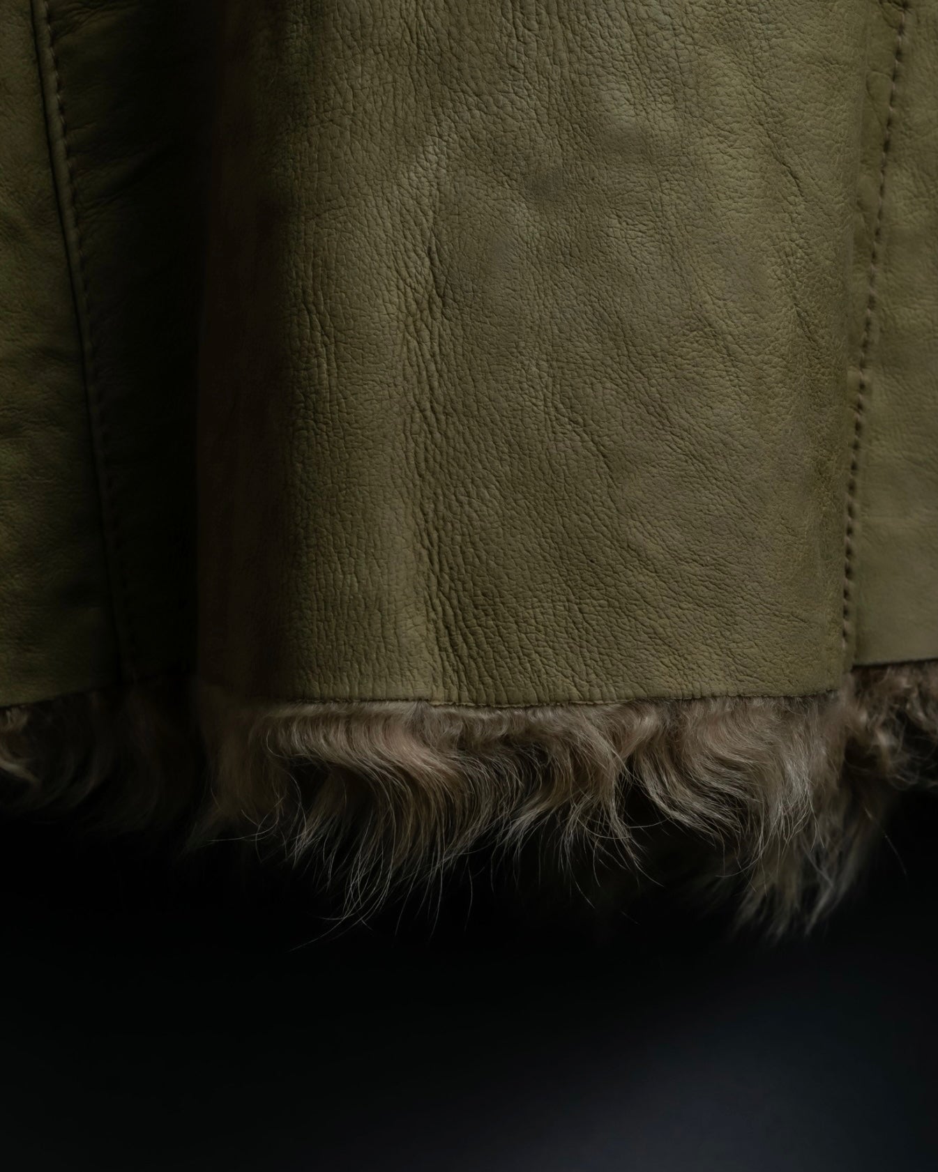 Vintage kargan lamb suede combination jacket