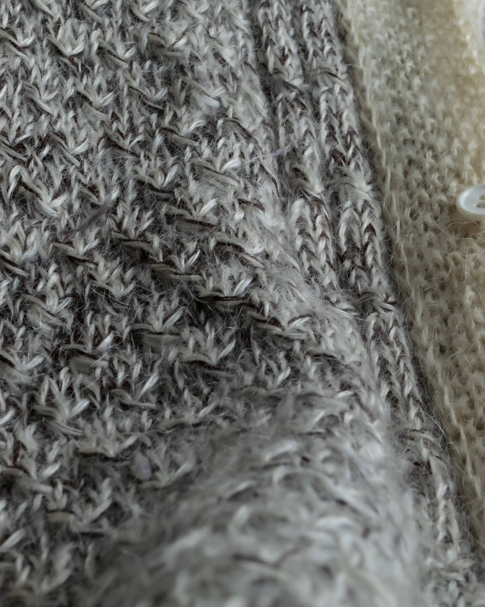Vintage low gauge knit cardigan