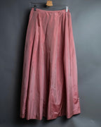 Pink Silky Flare Skirt