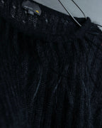 "FENDI" Hair fringe sheer combination summer knit