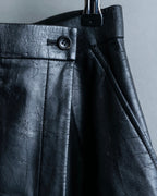 "Tricot Comme des Garçons" leather wrap skirt