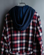 “John UNDERCOVER” gown designed check long hoodie
