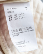 "SOWER" cashmere cotton double breasted tailored jacket