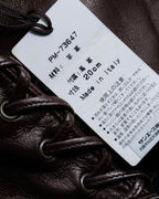 "PIUMELLI" Dead stock lace up long leather gloves