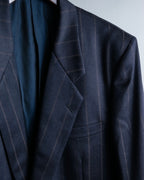 "Christian Dior" stitch design stripe black set up