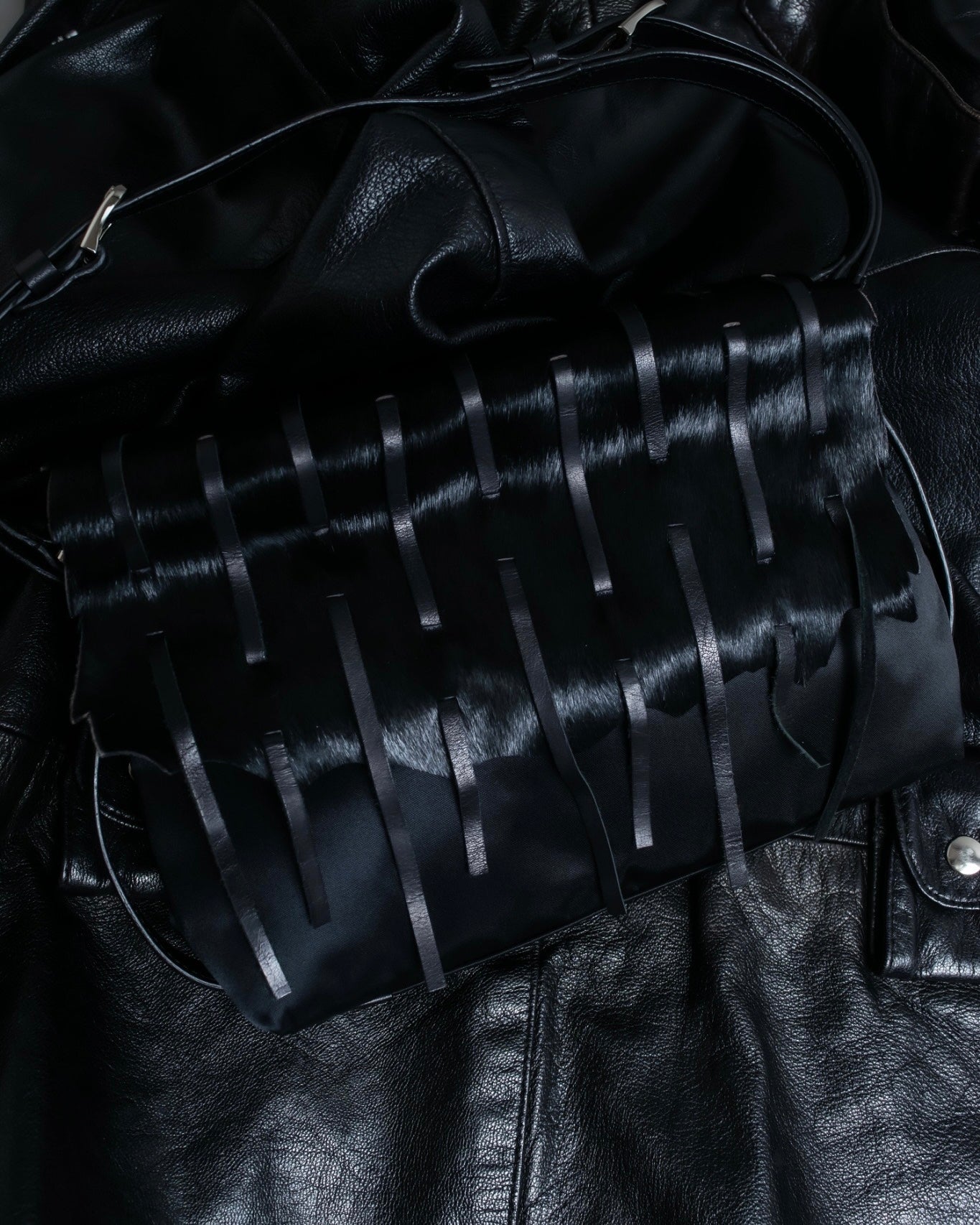 "HIROKO BIS" Haraco Base Fringe Shoulder Bag