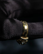 “Dior” mesh designed gold ring with crystal