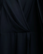 “Karl Lagerfeld” pleats designed stand collar summer dress