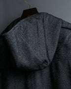 "JUNYA WATANABE" Cotton Herringbone Hoodie Jacket
