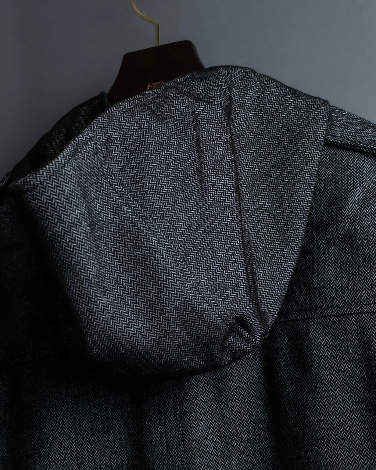 "JUNYA WATANABE" Cotton Herringbone Hoodie Jacket