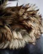 3XL Oversilhouette Faux Fur Leather Coat