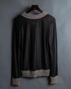 "Maison  Martin Margiela" 2011 aw smooth double sheer knit