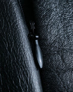 "UNDERCOVER" leather pvc combination dress