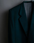 "Christian Dior MONSIEUR" Wool cashmere vibrant blue green tailored jacket