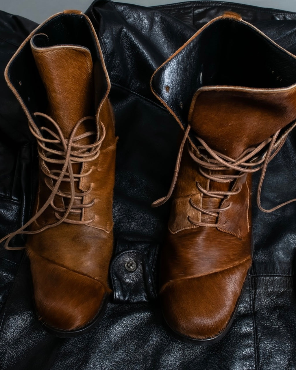Vintage haraco leather long boots
