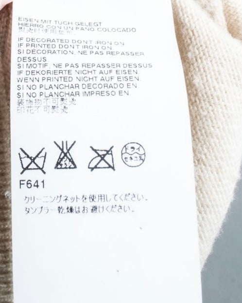 "MM6" Arm fringe design knit dress