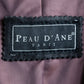 "PEAU D' ANE" wide lapel leather coat