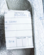 "CRISTIANO di THIENE"Crack design white leather jacket