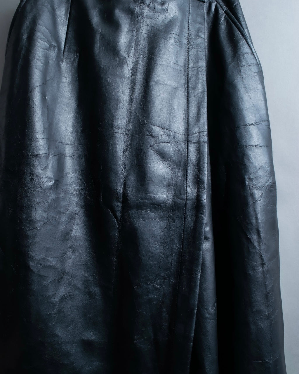"Tricot Comme des Garçons" leather wrap skirt