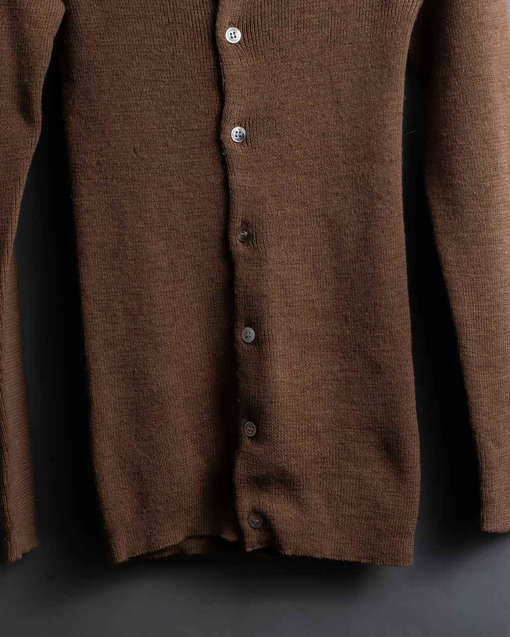 “Comme des garçons ” u-neck knit cardigan