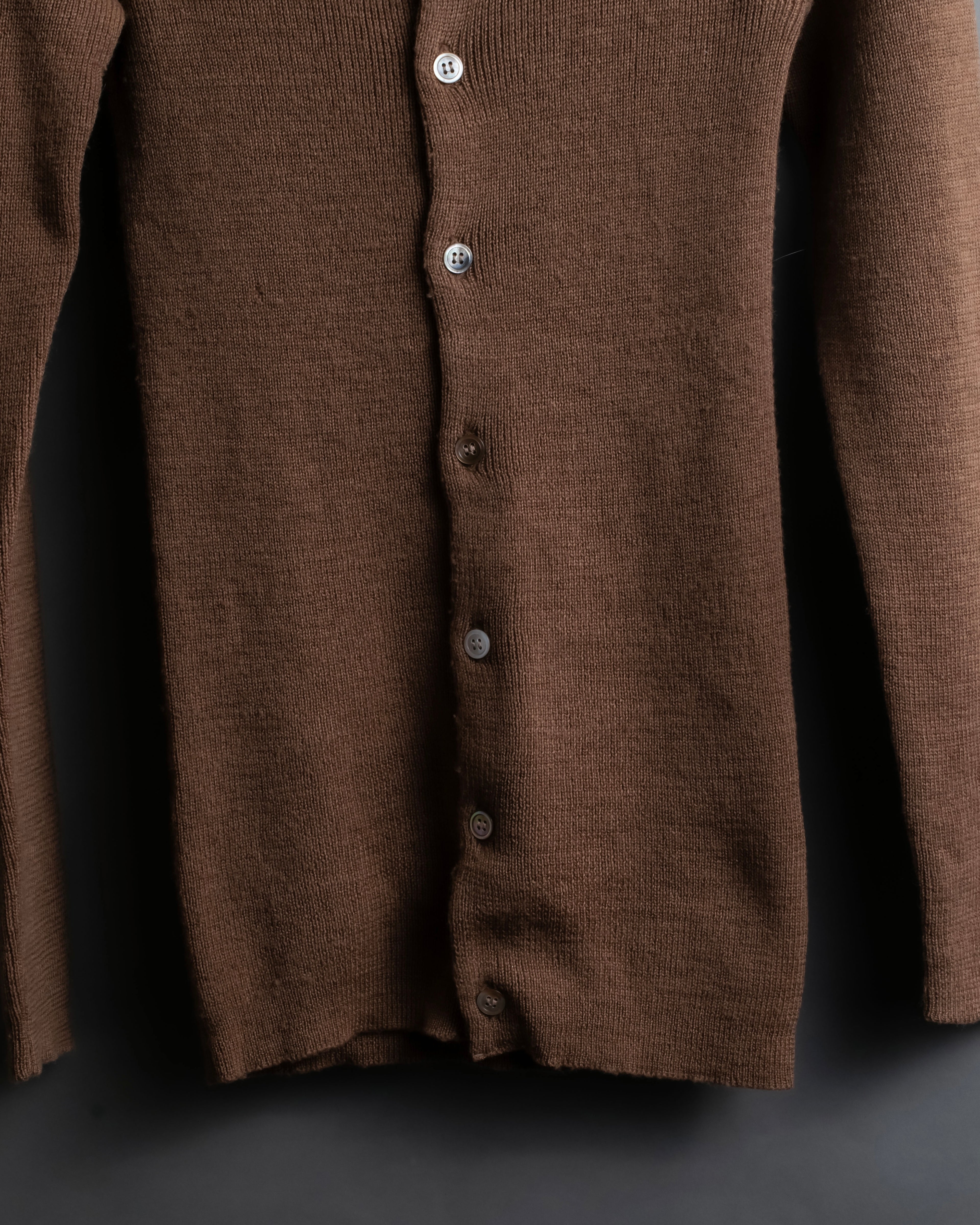 “Comme des garçons ” u-neck knit cardigan