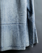 "CRISTIANO di THIENE"Crack design white leather jacket