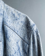 "CRISTIANO di THIENE"Crack design white leather jacket