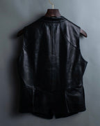 "Hiroko Koshino" Lamb leather layered vest