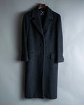 "LANVIN" 100% Cashmere Walnut Button Chester Coat